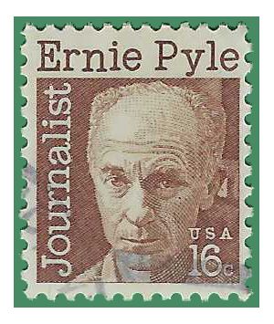 #1398 16c Journalist Ernie Pyle 1971 Used