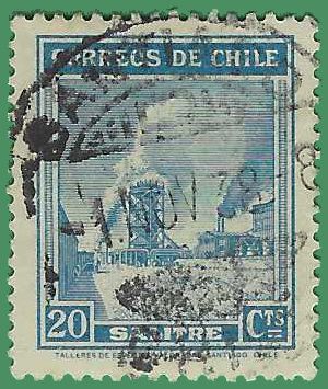 Chile # 201 1938 Used