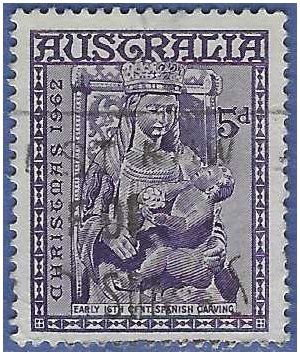 Australia # 348 1962 Used