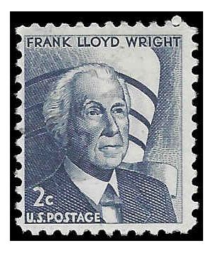 #1280 2c Frank Lloyd Wright 1966 Used