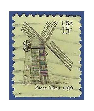 #1739 15c American Windmills Rhode Island 1790 Booklet Single 1980 Used