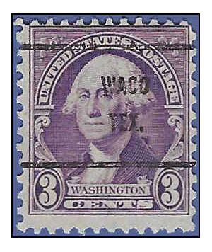 # 720 3c George Washington 1932 Used Precancel WACO TEX.