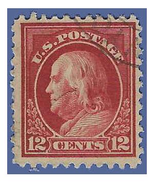 # 512 12c Benjamin Franklin 1917 Used