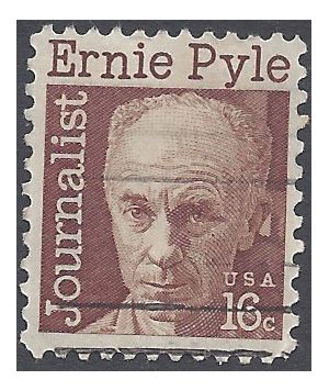 #1398 16c Journalist Ernie Pyle 1971 Used