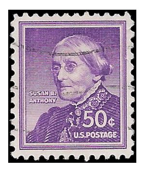 #1051 50c Liberty Issue Susan B. Anthony 1958 Used DP