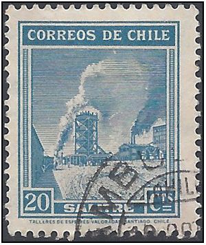 Chile # 201 1938 Used