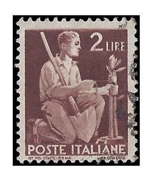 Italy # 470  1945 Used