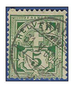 Switzerland #  72 1899 Used