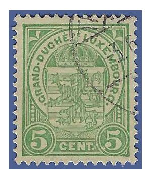 Luxembourg #  78 1907 Used