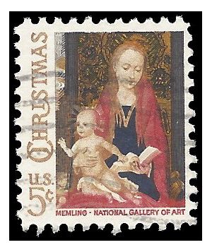 #1321 5c Madonna and Child 1966 Used