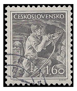 Czechoslovakia # 654 1954 Used