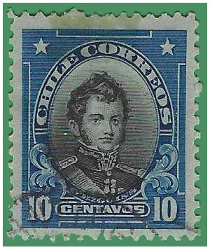 Chile # 116 1912 Used Hinge Stain