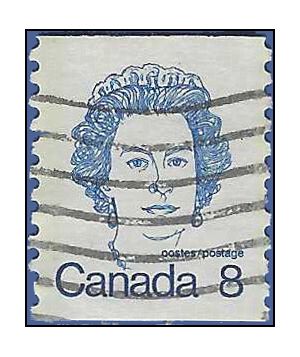 Canada # 604 Coil Single 1974 Used