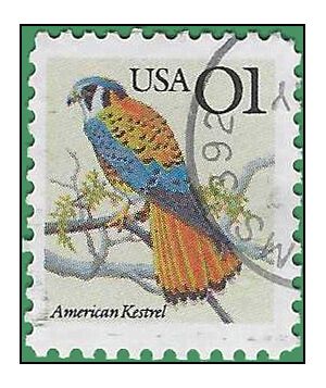#2476 1c American Kestrel 1991 Used