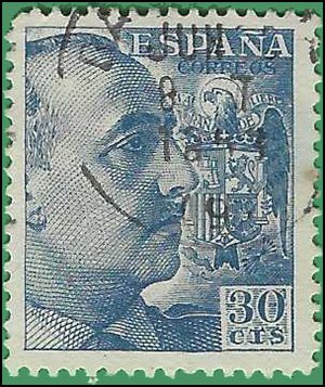 Spain # 695a 1949 Used