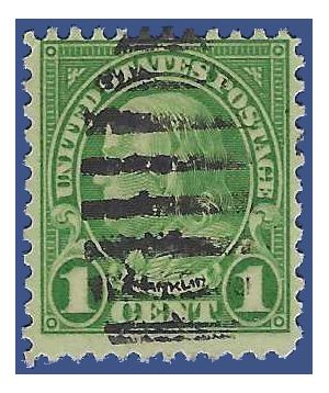 # 632 1c Benjamin Franklin 1927 Used