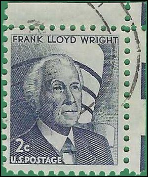 #1280 2c Frank Lloyd Wright 1966 Used