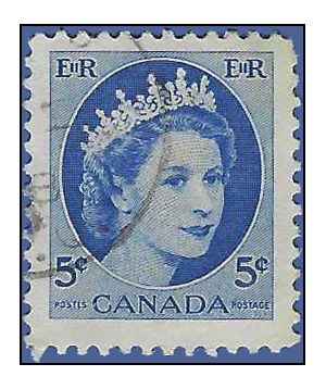 Canada # 341 1954 Used