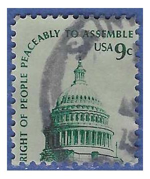 #1591 9c Americana Issue Capitol Dome 1975 Used