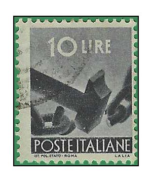 Italy # 473  1945 Used