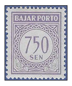 Indonesia #J 83 1962 Mint NH