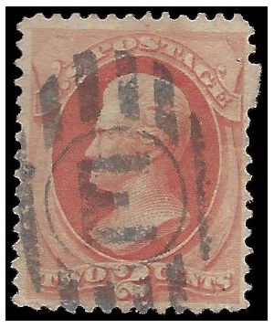 # 183 2c Andrew Jackson 1879 Used Fancy Cancel