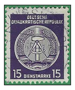 Germany DDR #O21 1954 Used