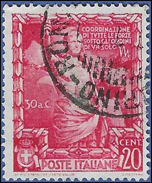 Italy # 401 1938 Used