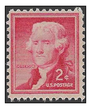 #1033 2c Liberty Issue Thomas Jefferson 1954 Mint NH