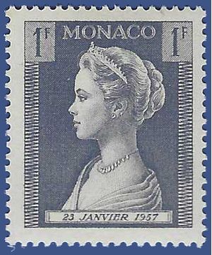 Monaco # 391 1957 Mint H