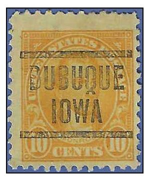 # 562 10c James Monroe 1923 Used Precancel DUBUQUE IOWA
