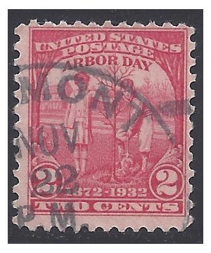# 717 2c 60th Anniv. Arbor Day 1932 Used