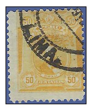 Peru # 184 1909 Used