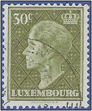 Luxembourg # 338 1958 Used