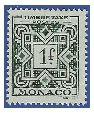 Monaco #J31 1946 Mint H