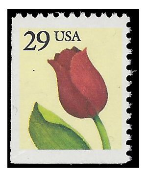 #2527 29c Tulip Booklet Single 1991 Mint NH