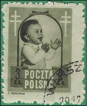 Poland #B 59 1948 Used H Thin