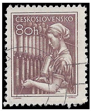 Czechoslovakia # 651 1954 Used