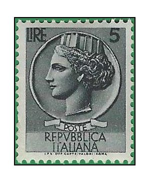 Italy # 626 1953 Mint NH Toned Edge