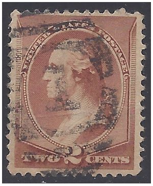 # 210 2c George Washington 1883 Used Fancy Cancel