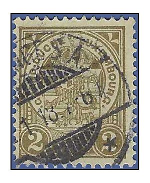 Luxembourg #  76 1907 Used