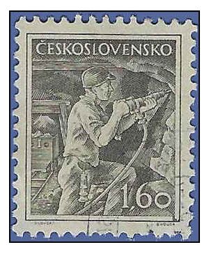 Czechoslovakia # 654 1954 Used