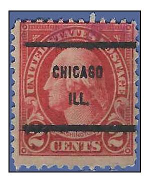 # 634 2c George Washington 1926 Used Precancel CHICAGO ILL.