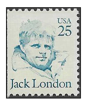 #2182a 25c Great Americans Jack London Booklet Single 1988 Mint NH