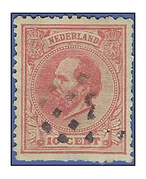Netherlands #  25 1872 Used
