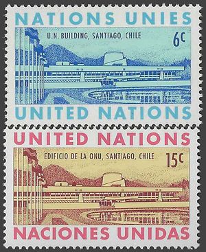 UN New York # 194-195 1969 Mint LH Set of 2