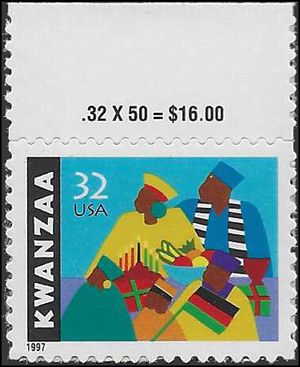#3175 32c Kwanzaa 1997 Mint NH