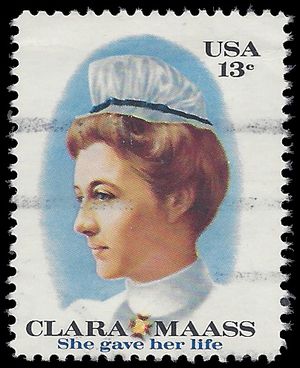 #1699 13c Clara Maass 1976 Used