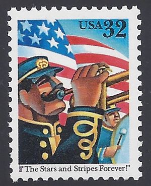 #3153 32c The Stars and Stripes Forever! 1997 Mint NH