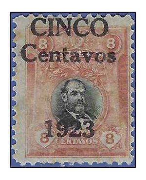 Peru # 232 1923 Used HR Crease Faults
